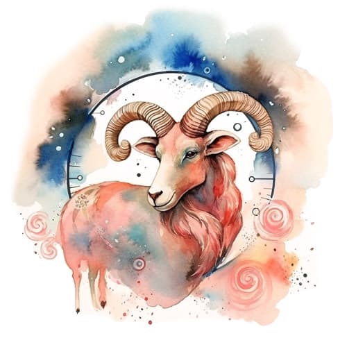 Aries zodiac sign symbol