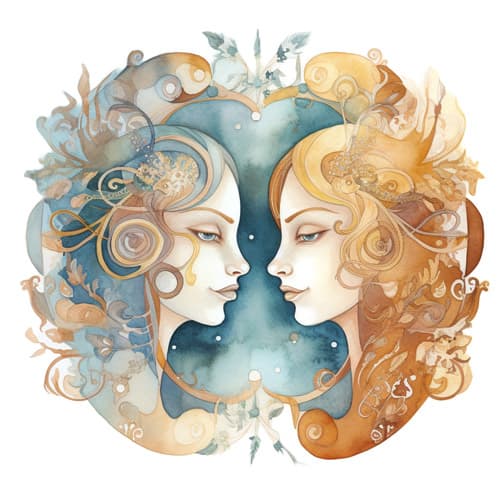 Gemini zodiac sign symbol